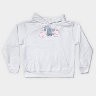 Sleeping Rabbits Kids Hoodie